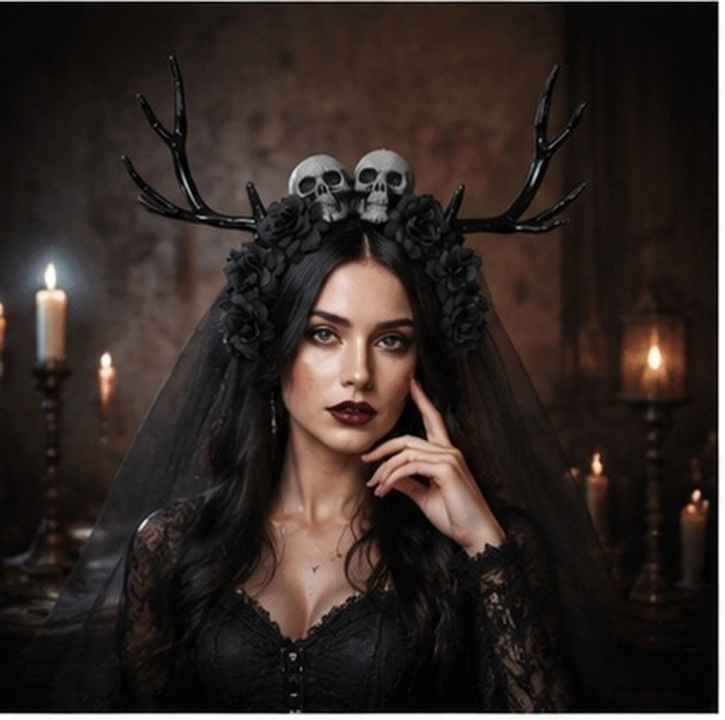 Easy Cosplay Prop - Opaska z rogami dla kobiet, idealna